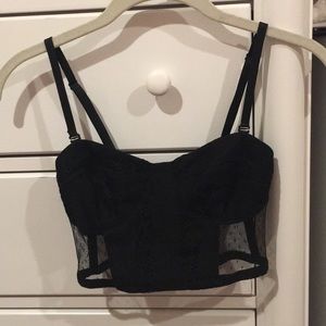 UO Floral lace bustier bra top (XS)